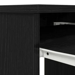 vidaXL Escritorio 86x49x76 cm madera de ingeniería Roble negro New