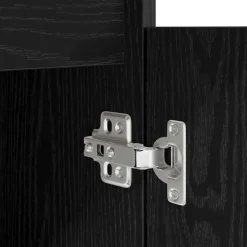 vidaXL Escritorio 86x49x76 cm madera de ingeniería Roble negro New