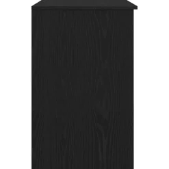 vidaXL Escritorio 86x49x76 cm madera de ingeniería Roble negro New