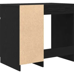 vidaXL Escritorio 86x49x76 cm madera de ingeniería Roble negro New