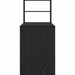 vidaXL Escritorio 113 x 54 x 120 cm Madera de ingeniería Roble negro Outlet