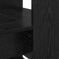 vidaXL Escritorio 113 x 54 x 120 cm Madera de ingeniería Roble negro Outlet