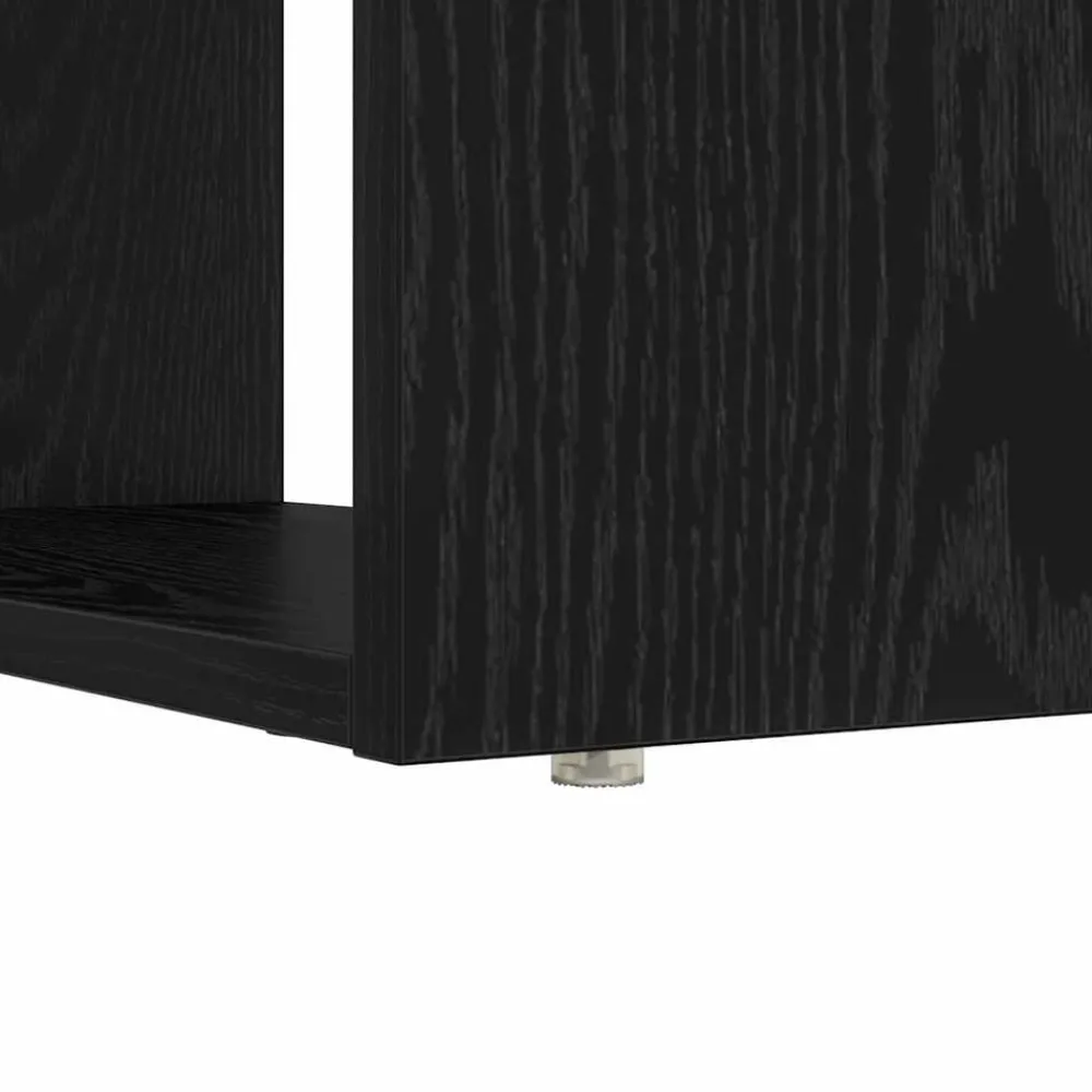 vidaXL Escritorio 113 x 54 x 120 cm Madera de ingeniería Roble negro Outlet