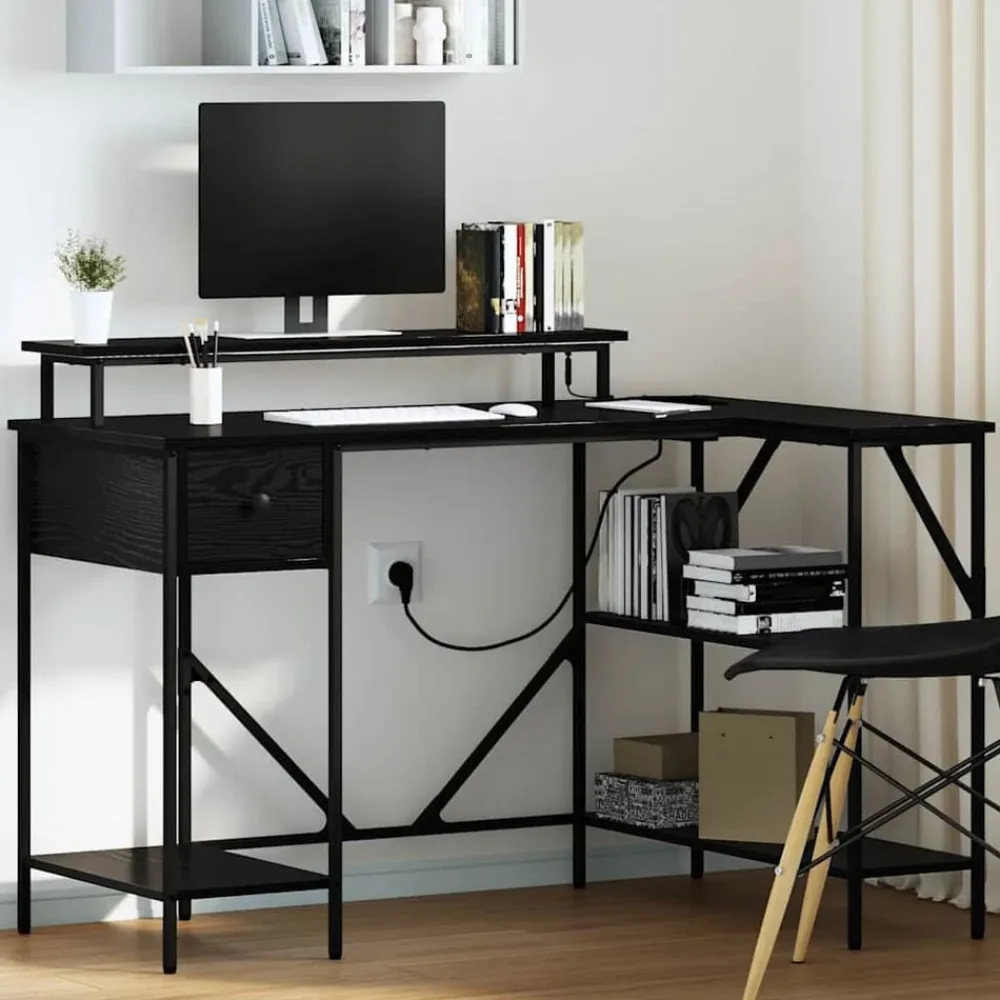 vidaXL Mobiliario De Oficina-Escritorio 120 x 79 x 86,5 cm Madera de ingeniería