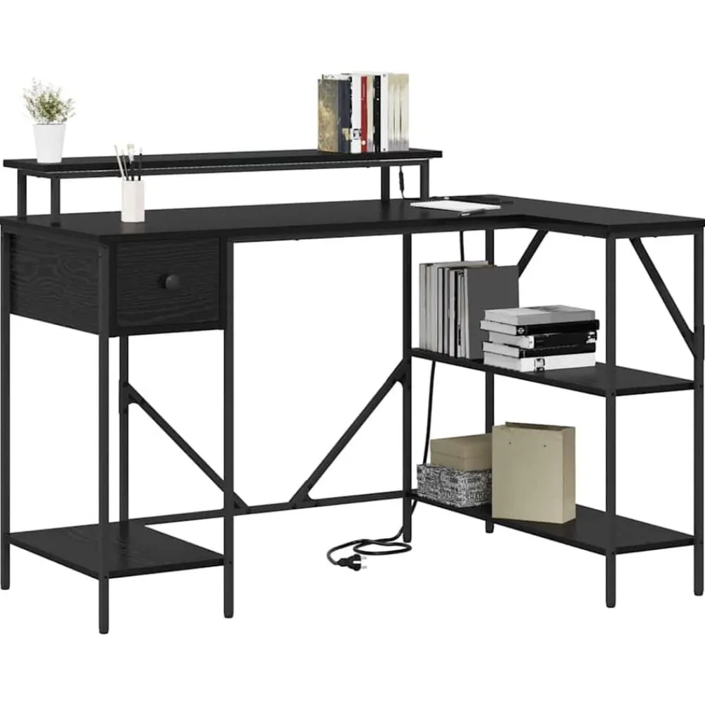 vidaXL Mobiliario De Oficina-Escritorio 120 x 79 x 86,5 cm Madera de ingeniería