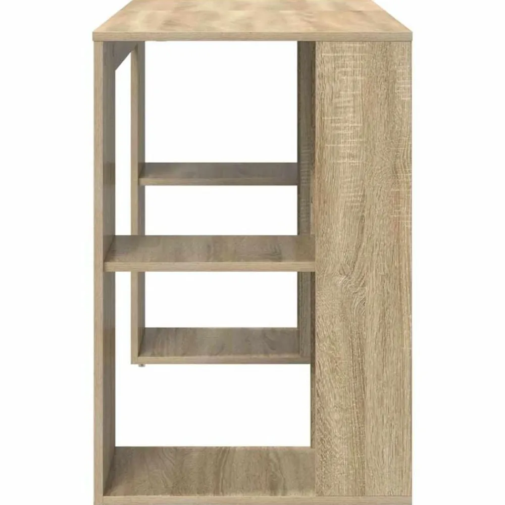 vidaXL Escritorio 130 x 50.5 x 75 cm Madera de ingeniería Roble Sonoma Best