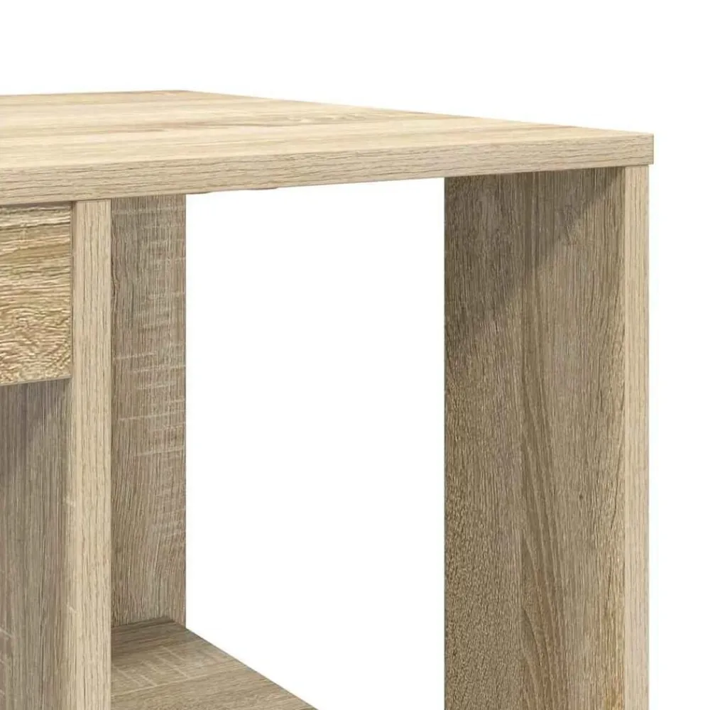 vidaXL Escritorio 130 x 50.5 x 75 cm Madera de ingeniería Roble Sonoma Best