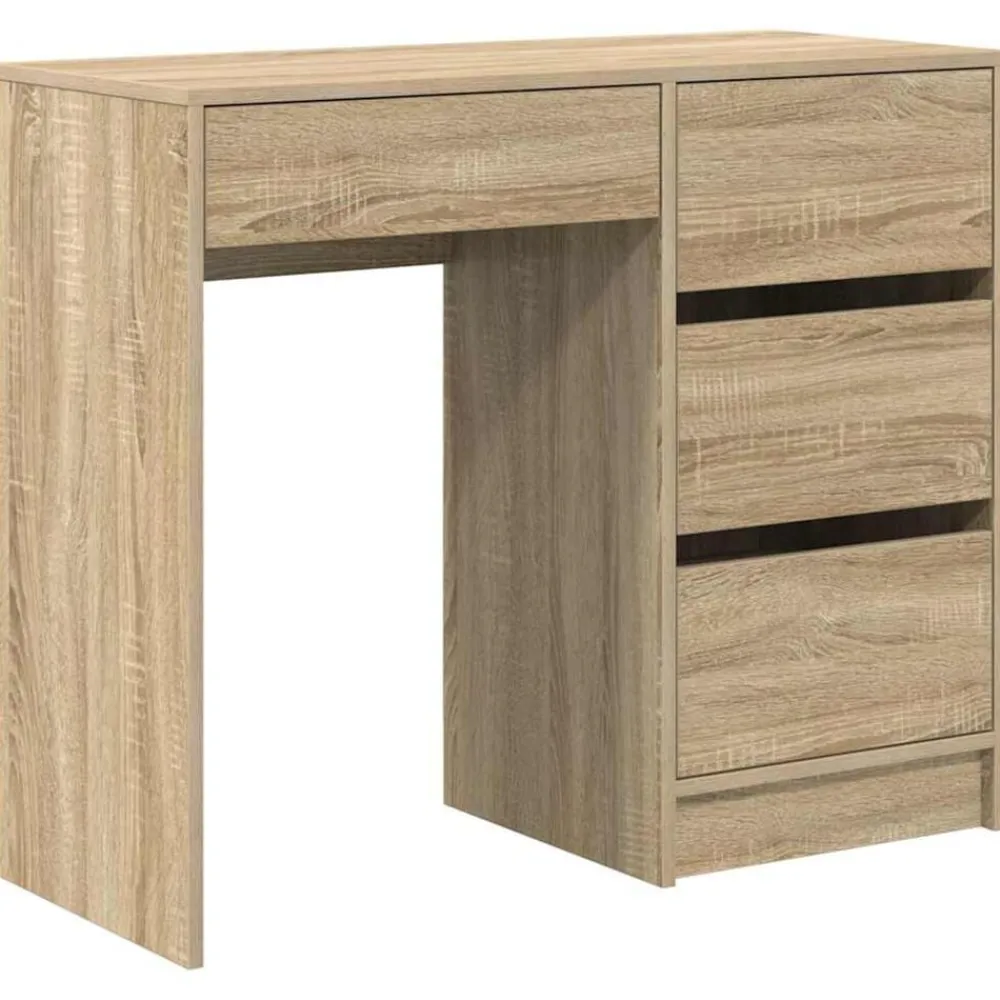vidaXL Mobiliario De Oficina-Escritorio 90 x 37.5 x 75 cm Madera de ingeniería