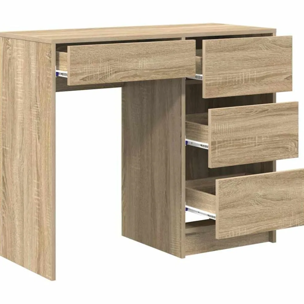 vidaXL Mobiliario De Oficina-Escritorio 90 x 37.5 x 75 cm Madera de ingeniería