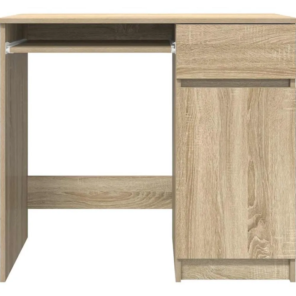 vidaXL Escritorio 86x49x76 cm madera de ingeniería Roble Sonoma New
