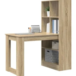 vidaXL Escritorio 122 x 67 x 145 cm Madera de ingeniería Roble Sonoma Hot