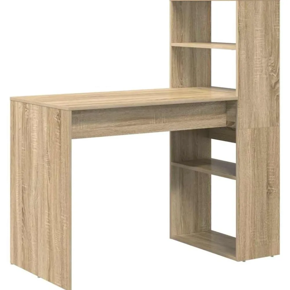 vidaXL Mobiliario De Oficina-Escritorio 113 x 54 x 120 cm Madera de ingeniería
