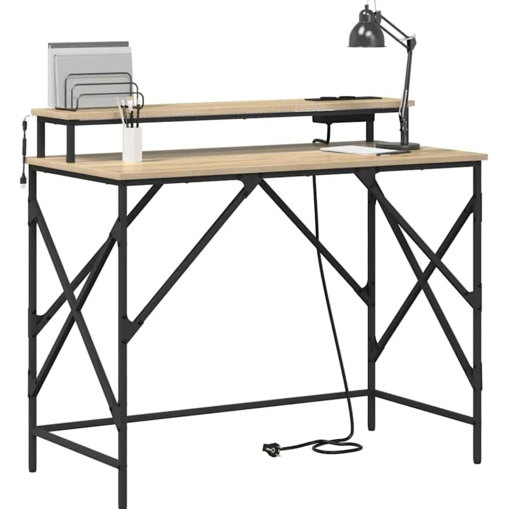 vidaXL Mobiliario De Oficina-Escritorio 100 x 50 x 86,5 cm Madera de ingeniería