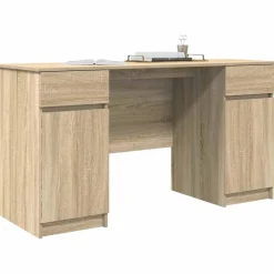 vidaXL Escritorio 140 x 49 x 76 cm Madera contrachapada Roble Sonoma Hot