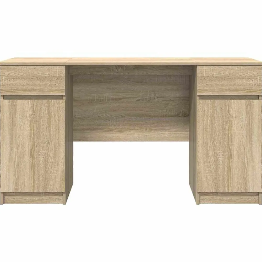 vidaXL Escritorio 140 x 49 x 76 cm Madera contrachapada Roble Sonoma Hot