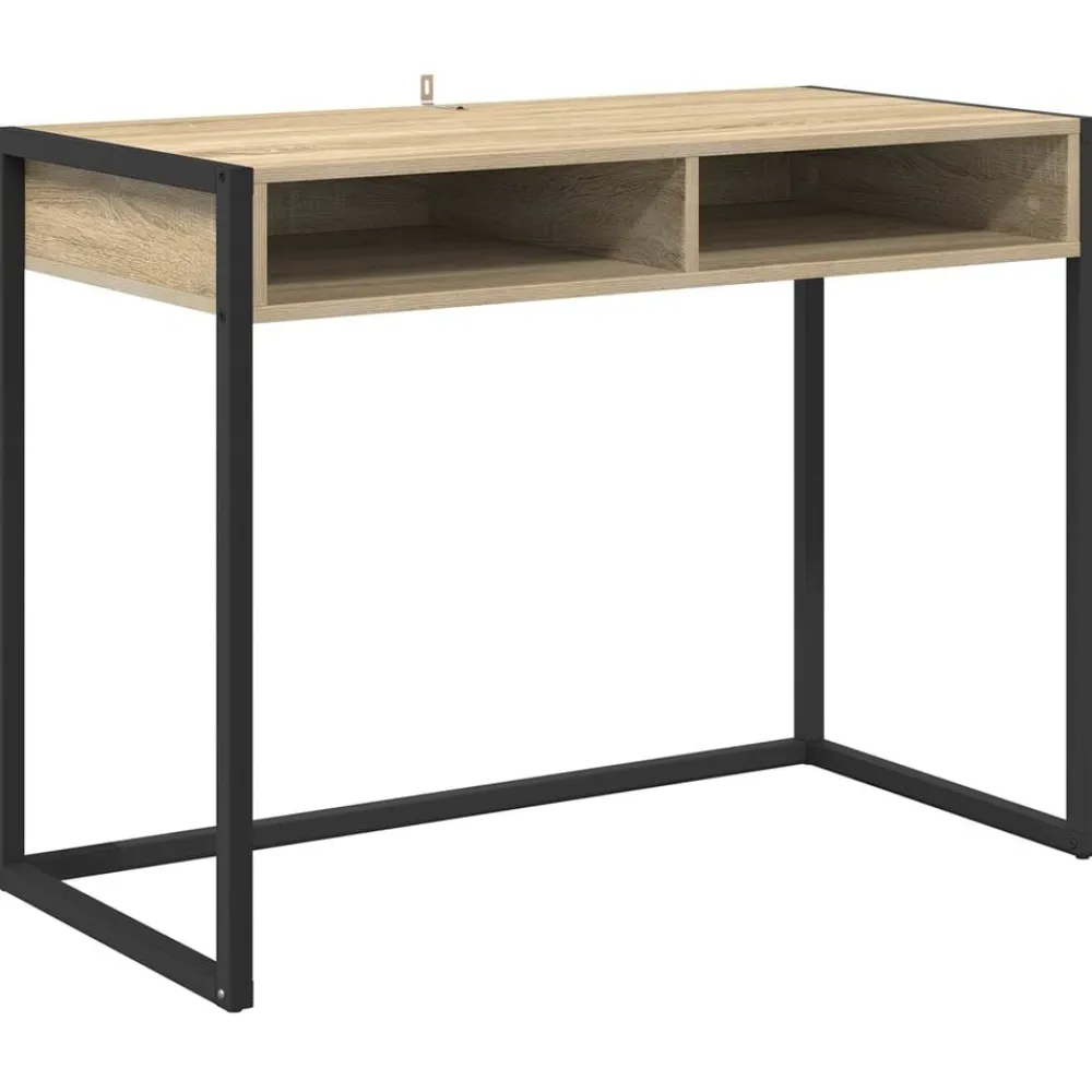 vidaXL Escritorio Sonoma 100 x 50 x 75 cm Madera contrachapada Roble Sonoma Sale