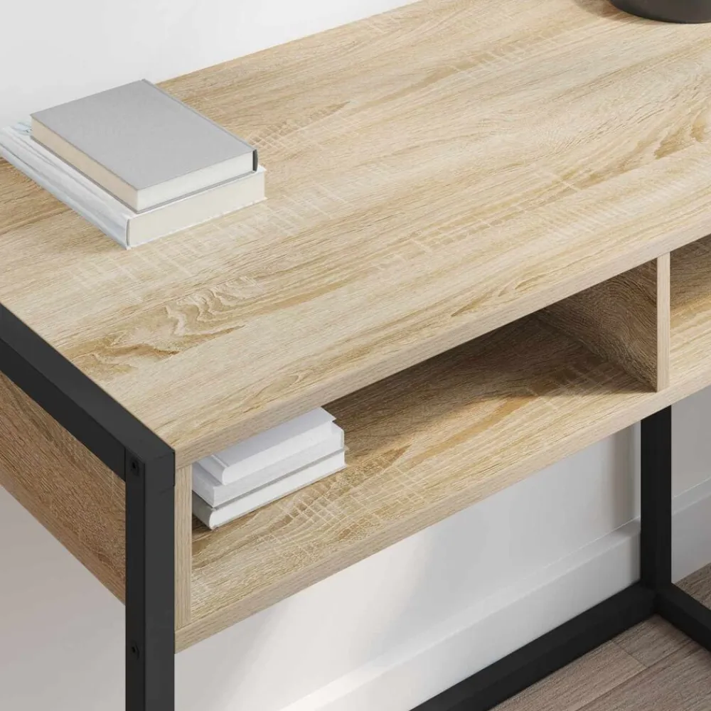 vidaXL Escritorio Sonoma 100 x 50 x 75 cm Madera contrachapada Roble Sonoma Sale