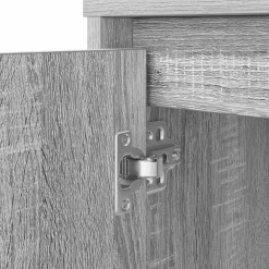 vidaXL Escritorio Sonoma gris 120x42x76 cm madera de ingeniería Gris sonoma Outlet