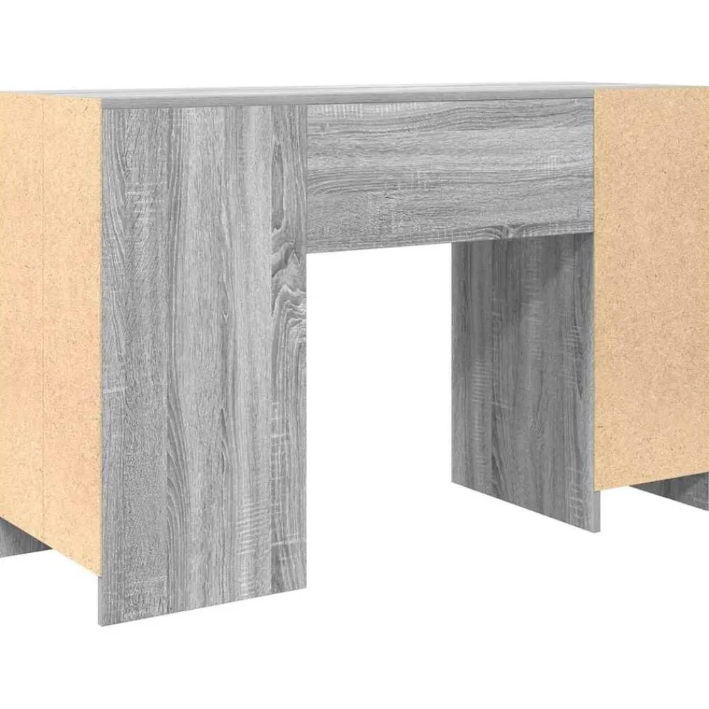 vidaXL Escritorio Sonoma gris 120x42x76 cm madera de ingeniería Gris sonoma Outlet