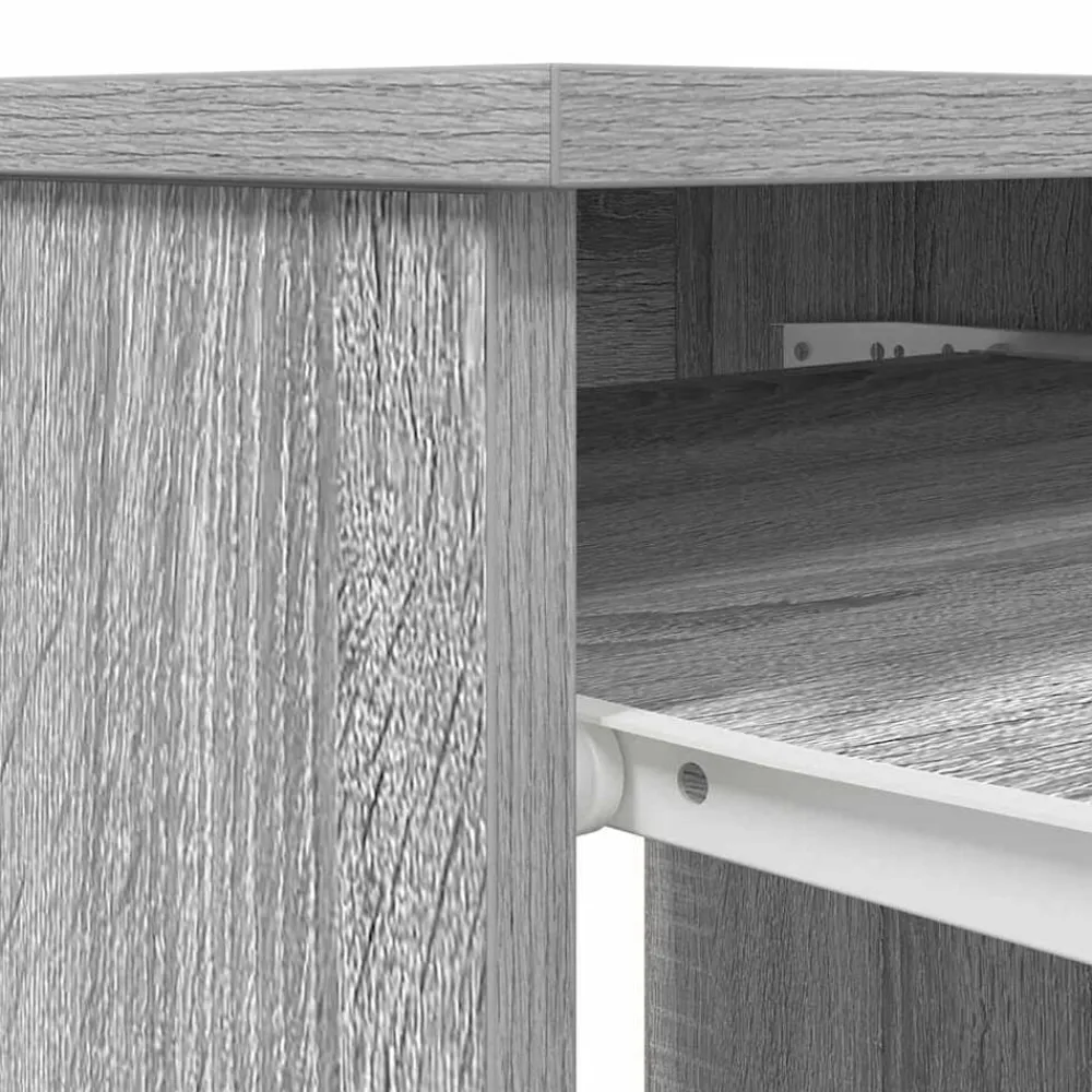 vidaXL Mobiliario De Oficina-Escritorio Sonoma gris 86x49x76 cm madera de ingeniería
