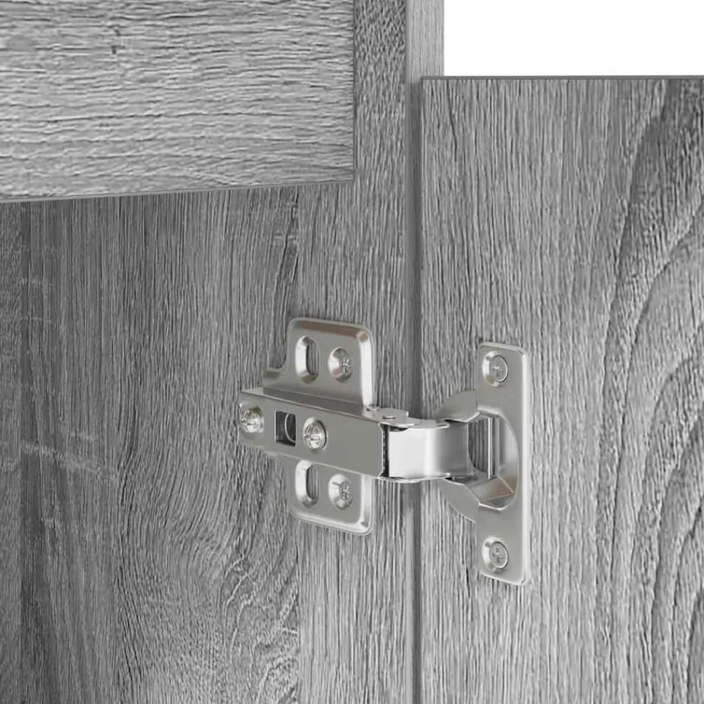 vidaXL Mobiliario De Oficina-Escritorio Sonoma gris 86x49x76 cm madera de ingeniería