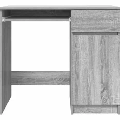 vidaXL Mobiliario De Oficina-Escritorio Sonoma gris 86x49x76 cm madera de ingeniería