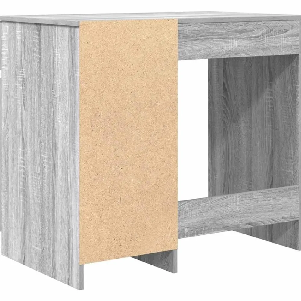 vidaXL Mobiliario De Oficina-Escritorio Sonoma gris 86x49x76 cm madera de ingeniería