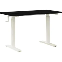 vidaXL Escritorio y marrón oscuro 120 x 60 cm Madera de Roble Sólido y marrón oscuro Discount