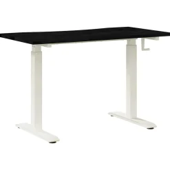 vidaXL Escritorio y marrón oscuro 120 x 60 cm Madera de Roble Sólido y marr&oacute;n oscuro Discount
