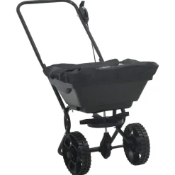 vidaXL Jardín-Esparcidor Negro 82 x 46 x 75 cm PVC y Acero