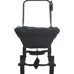 vidaXL Jardín-Esparcidor Negro 82 x 46 x 75 cm PVC y Acero