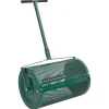 vidaXL Jardín-Esparcidora de compost acero 75L verde Ø40x60 cm