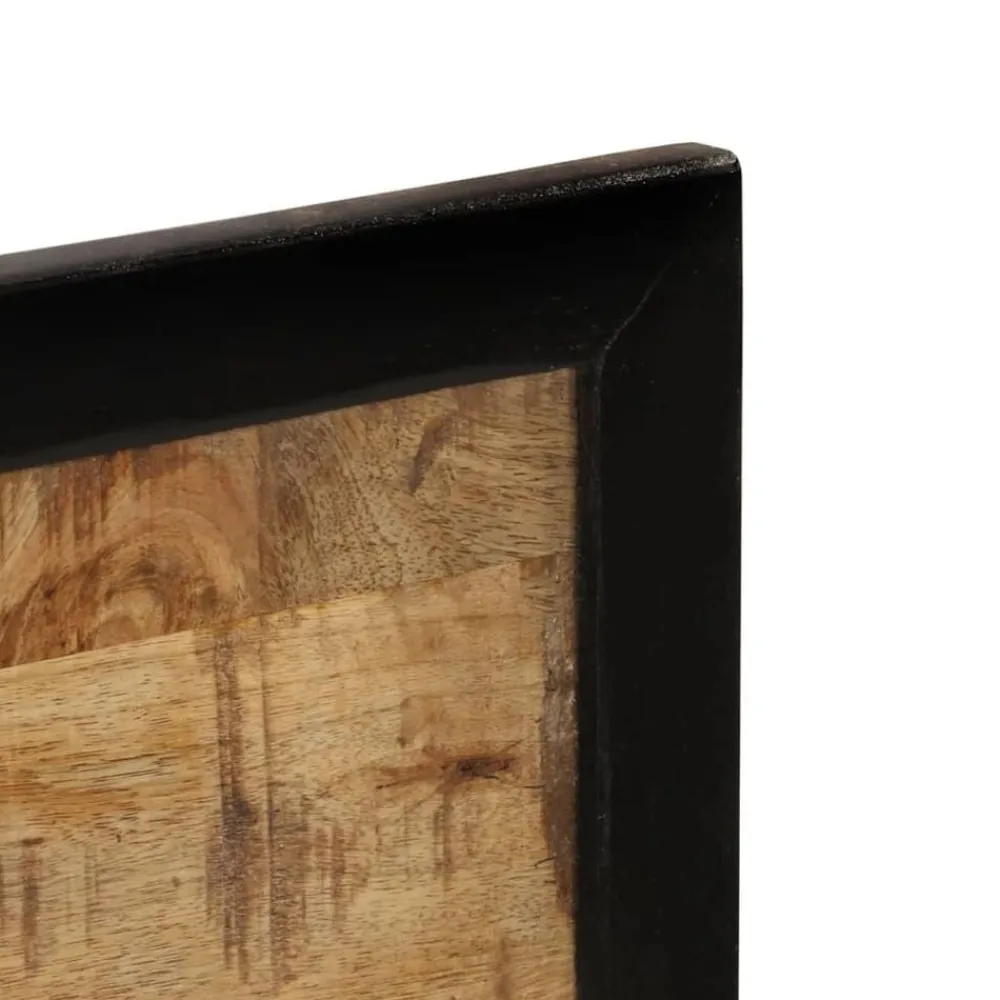 vidaXL Espejo con estantes madera maciza de mango y vidrio 80x8x55 cm Sale