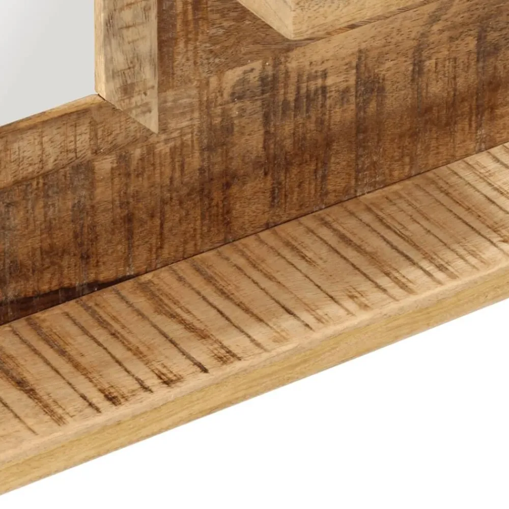vidaXL Espejo con estantes madera maciza de mango y vidrio 80x8x55 cm Sale