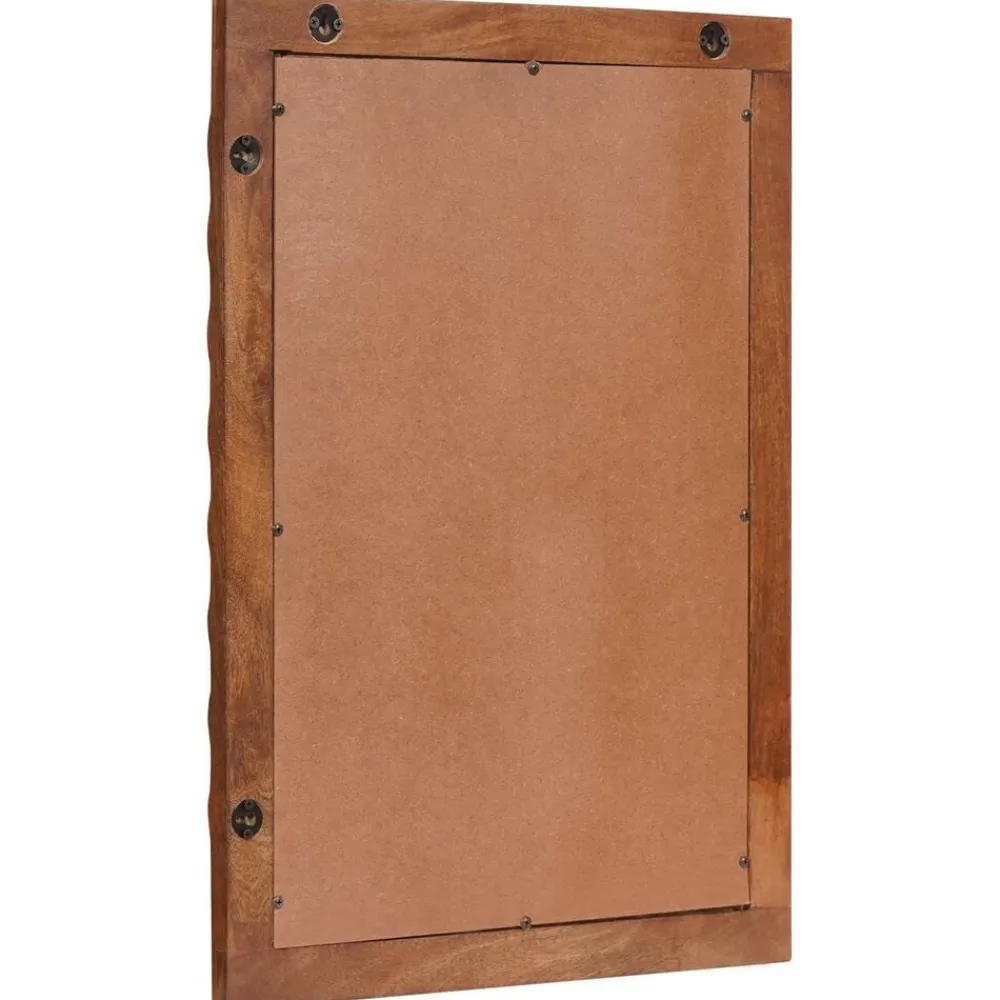 vidaXL Espejo de baño Acabado de Acacia Marrón 50 x 70 x 2,5 cm Acabado marrón de acacia Clearance