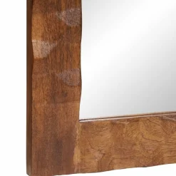 vidaXL Espejo de baño Acabado de Acacia Marrón 50 x 70 x 2,5 cm Acabado marrón de acacia Clearance