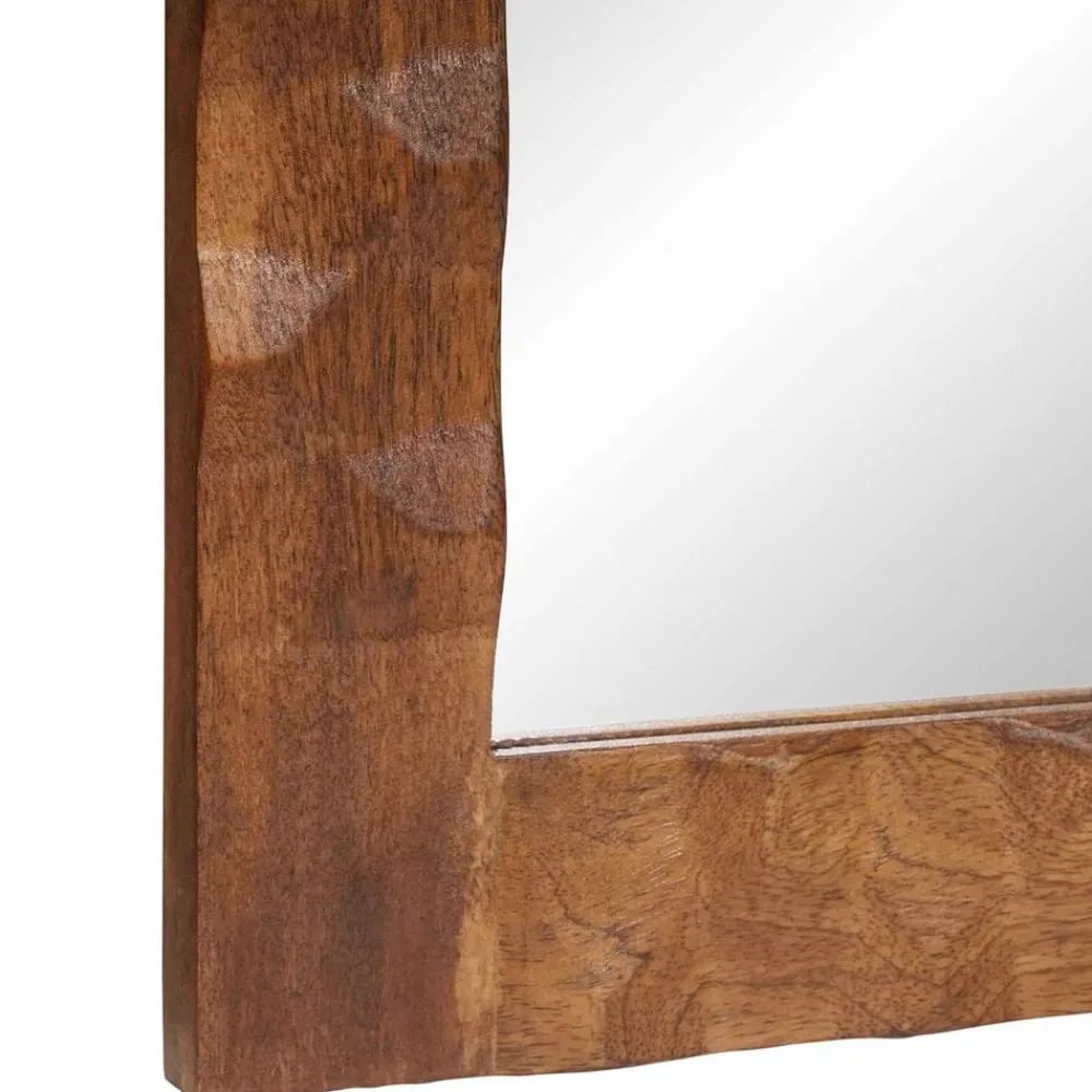 vidaXL Espejo de baño Acabado de Acacia Marrón 50 x 70 x 2,5 cm Acabado marrón de acacia Clearance