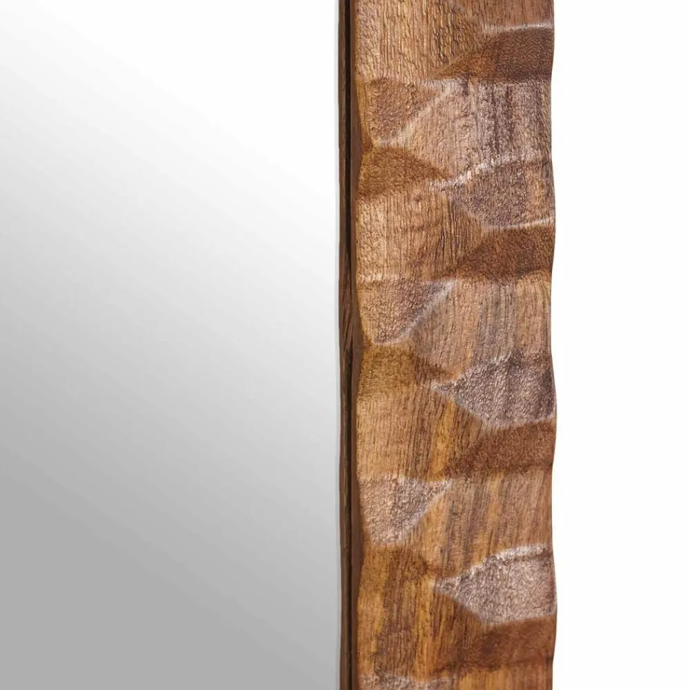 vidaXL Espejo de baño Acabado de Acacia Marrón 50 x 70 x 2,5 cm Acabado marrón de acacia Clearance