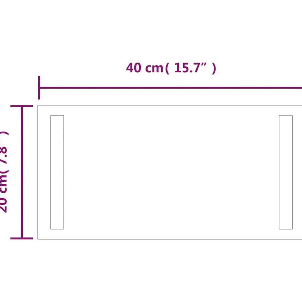 vidaXL Espejo de baño con LED 40x20 cm Online