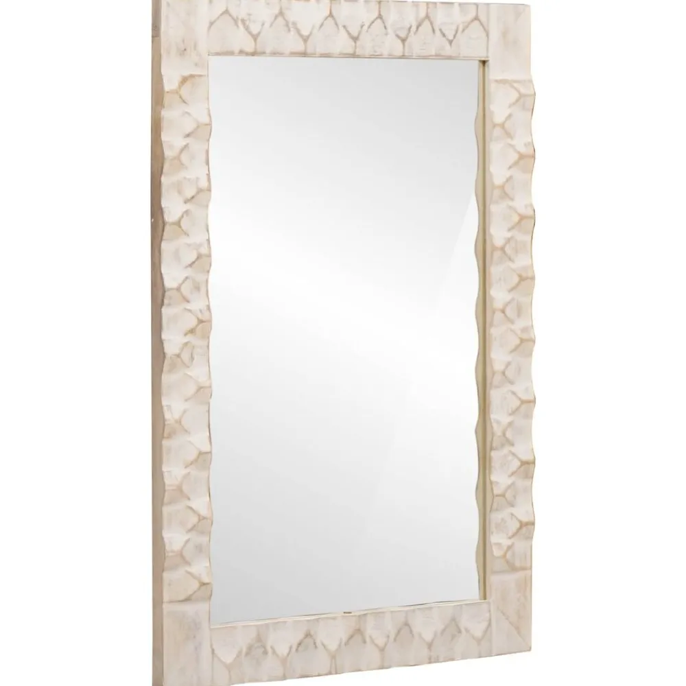 vidaXL Conjuntos De Muebles-Espejo de baño con espejo Acabado de Lavado 50 x 70 x 2,5 cm