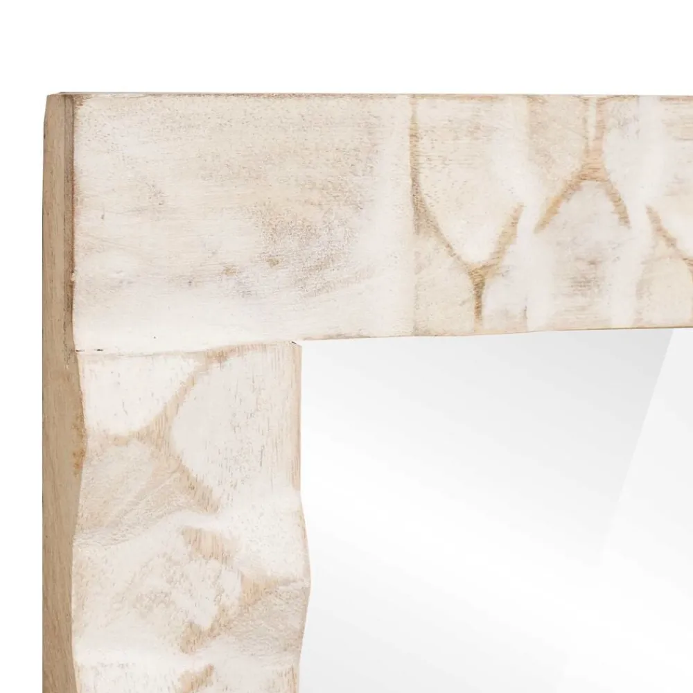 vidaXL Conjuntos De Muebles-Espejo de baño con espejo Acabado de Lavado 50 x 70 x 2,5 cm