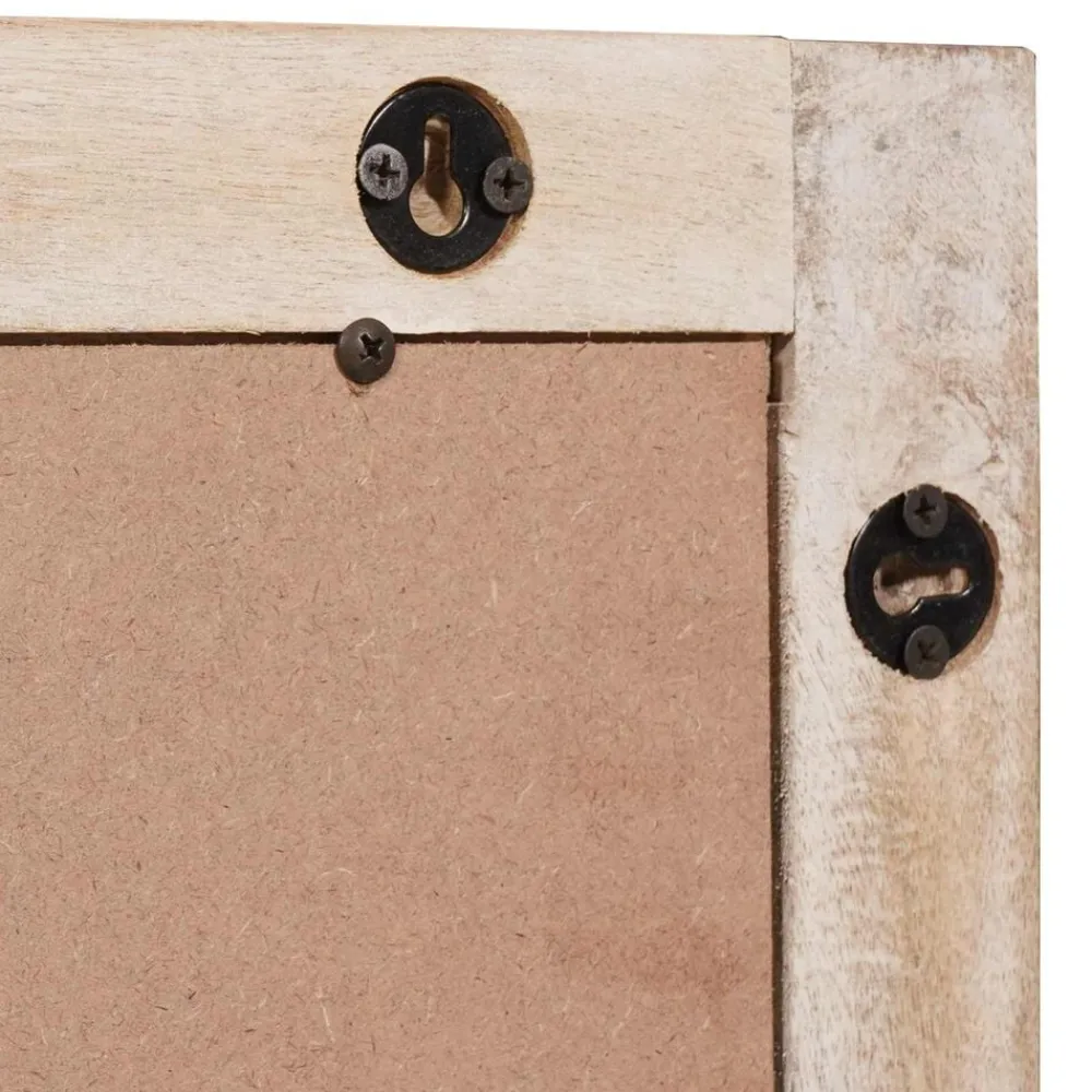 vidaXL Conjuntos De Muebles-Espejo de baño con espejo Acabado de Lavado 50 x 70 x 2,5 cm