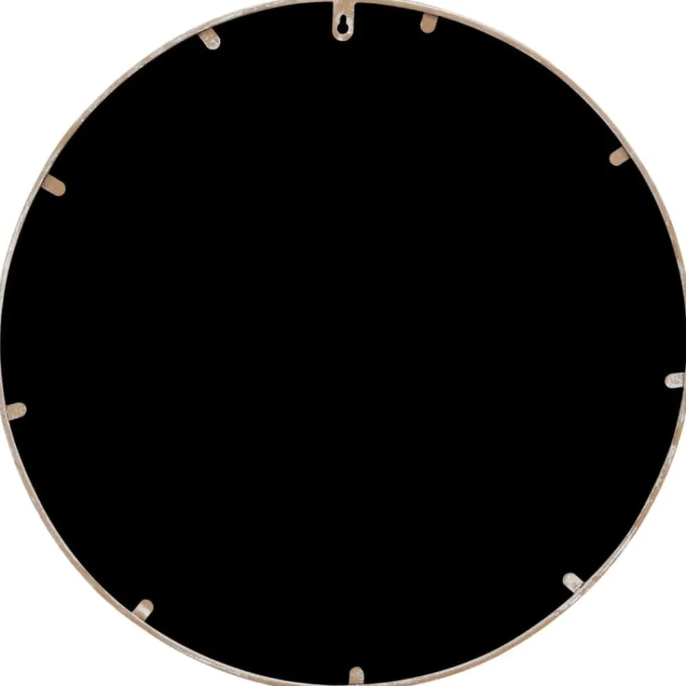 vidaXL Espejo de hierro redondo color para uso interior 40x2,5cm Arena Discount