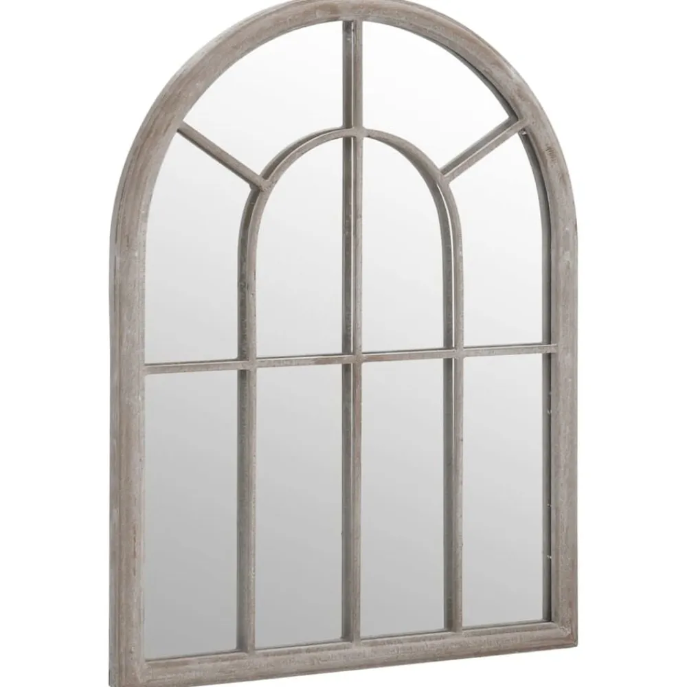 vidaXL Espejo de jardín hierro para exterior 60x45 cm Arena Sale