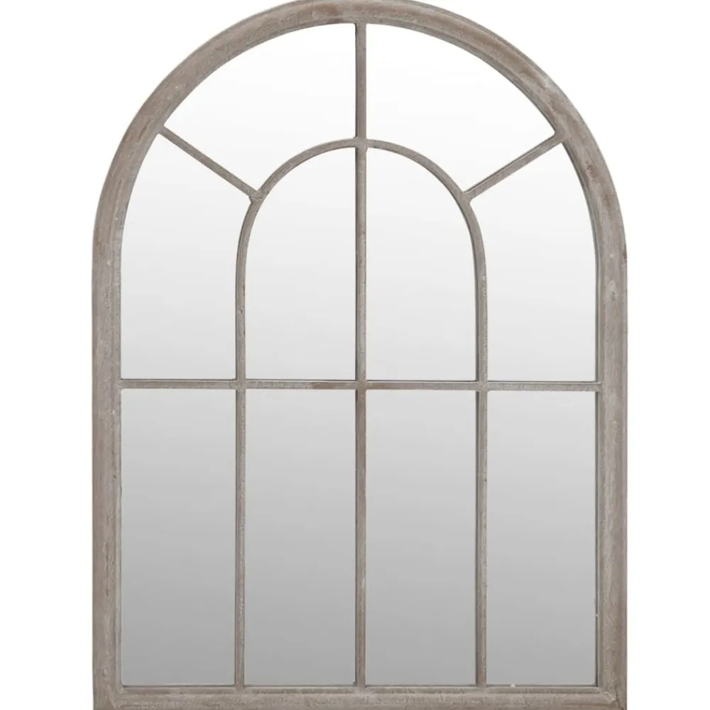 vidaXL Espejo de jardín hierro para exterior 60x45 cm Arena Sale