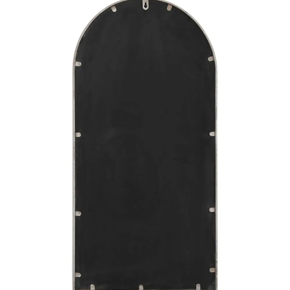 vidaXL Espejo de jardín hierro color para uso exterior 90x45 cm Arena New