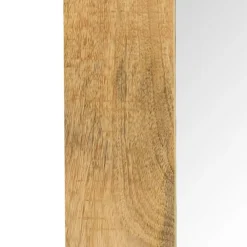 vidaXL Decoración-Espejo de madera maciza de mango 50x50 cm