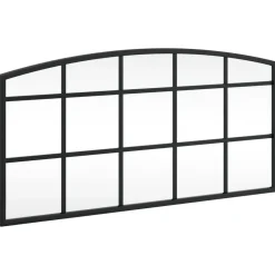 vidaXL Espejo de pared arco de hierro negro 60x30 cm Best