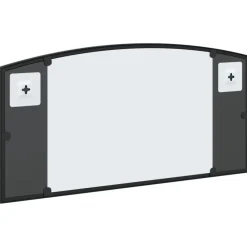 vidaXL Espejo de pared arco de hierro negro 60x30 cm Best