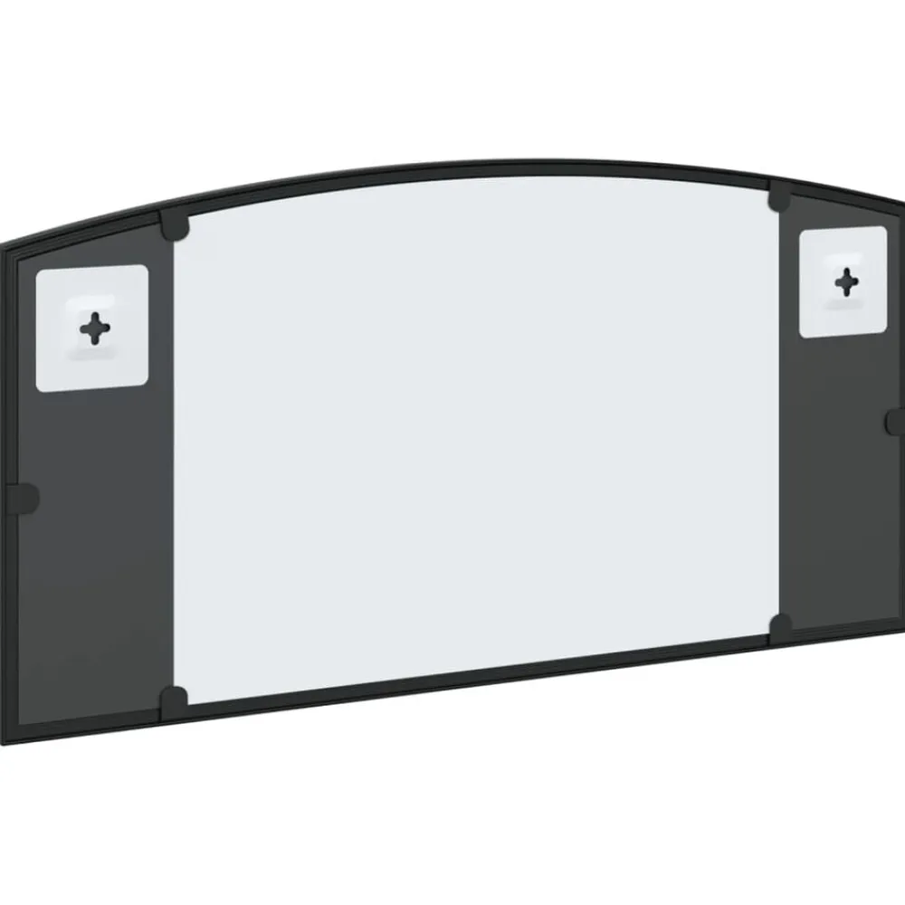 vidaXL Espejo de pared arco de hierro negro 60x30 cm Best